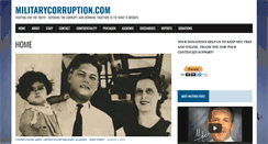 Desktop Screenshot of militarycorruption.com